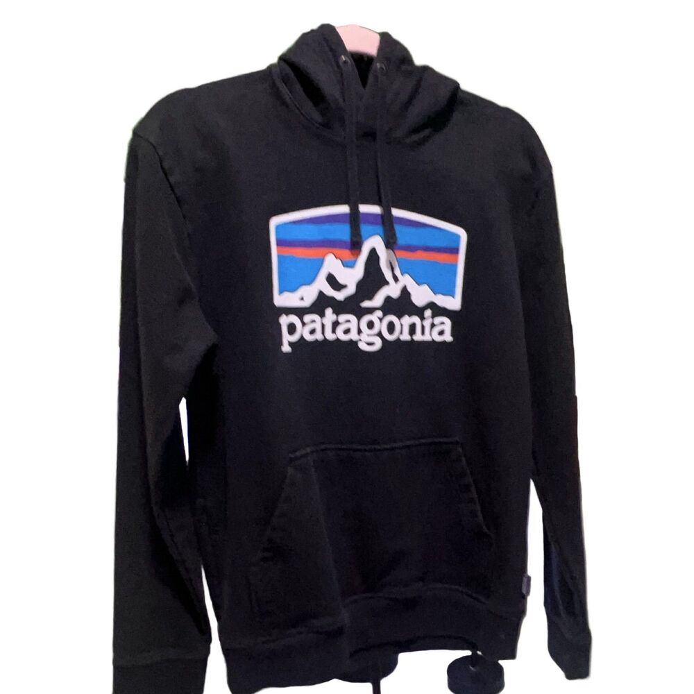 Patagonia Uprisal Hoody Black S Pullover Drawstring Kangaroo Pocket
